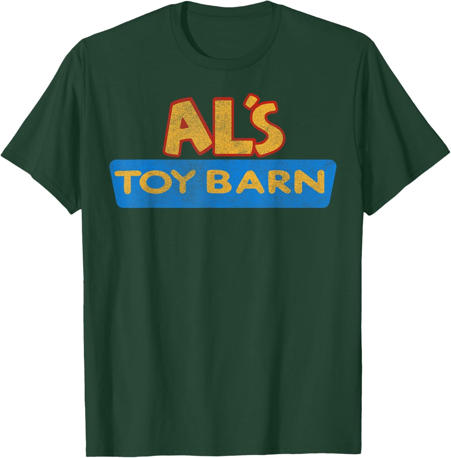Disney Pixar Toy Story Al's Toy Barn Distressed Logo T-Shirt - T-Shirt | Forest