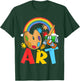 I Love Art Artist Painter Colorful Painting Kids Girls T-Shirt - T-Shirt | Forest