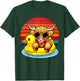 Cute Highland Cow Duck Pool Float Summer Vibes Swimming T-Shirt - T-Shirt | Forest