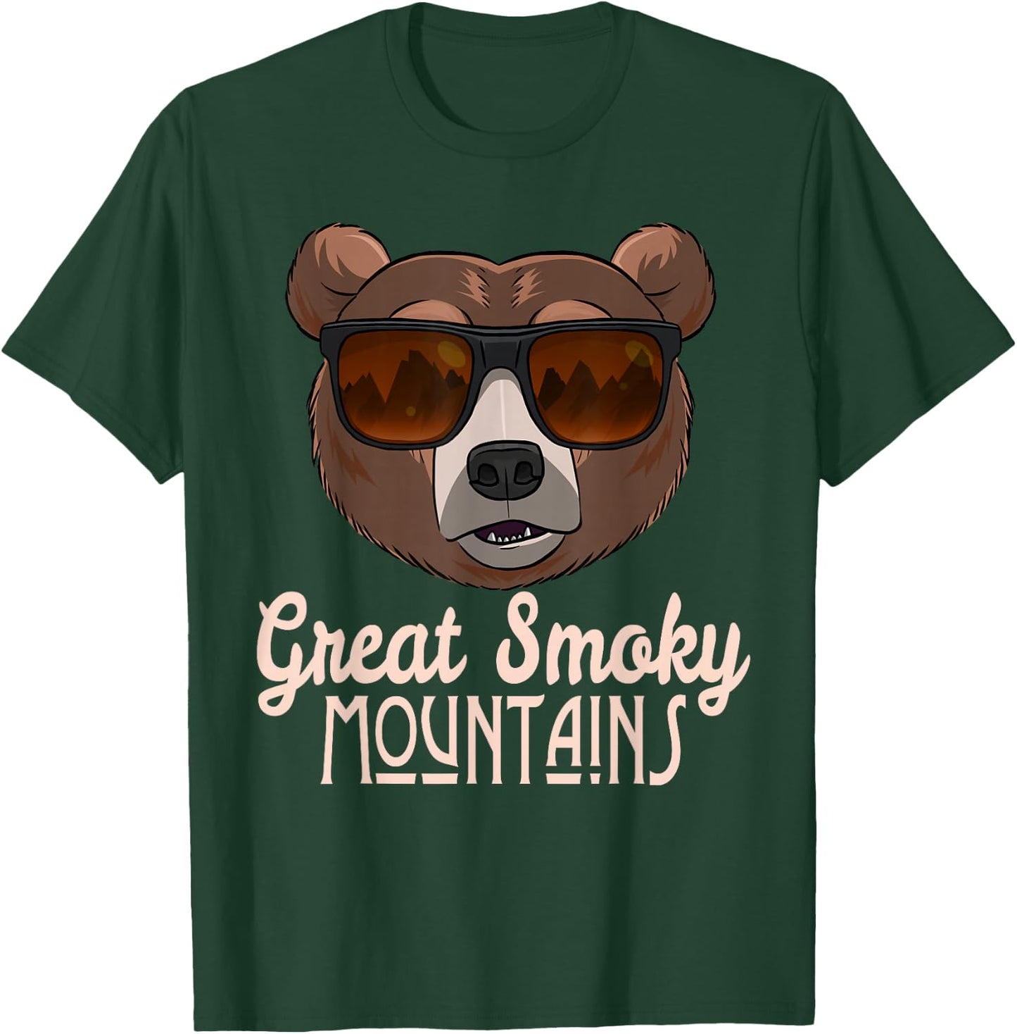 Great Smoky Mountains National Park Bear T Shirt T-Shirt - T-Shirt | Forest