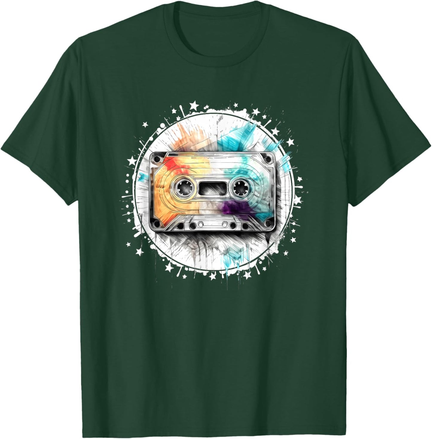 Old School Hip Hop 80s 90s Mixtape Graphic T-Shirt - T-Shirt | Forest