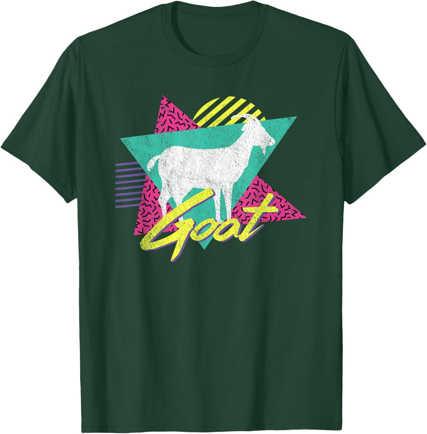 Vintage Retro 80s Or 90s Goat T-Shirt - T-Shirt | Forest