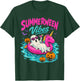 Summerween Vibes Spooky Ghost Unicorn Beach Halloween Girls T-Shirt - T-Shirt | Forest