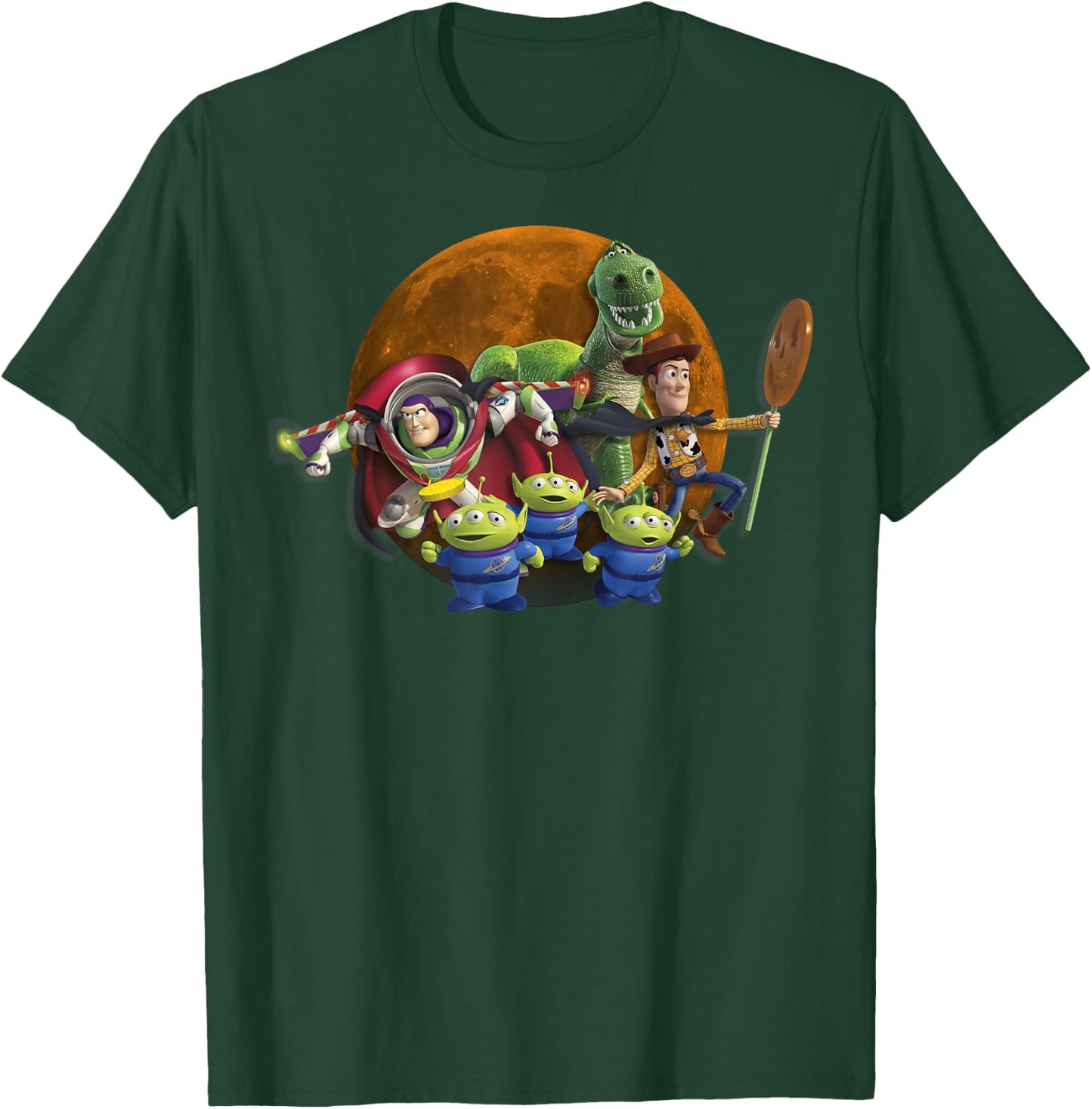 Disney Pixar Toy Story Halloween Moon Group T-Shirt - T-Shirt | Forest