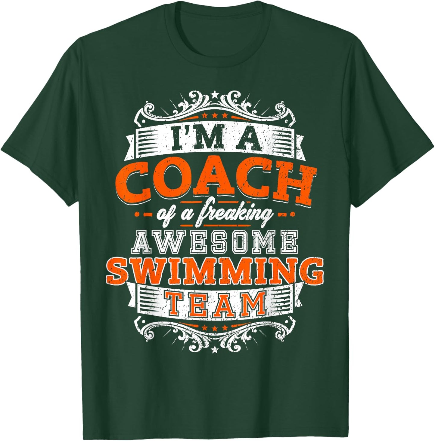 Swimmer Coach : Gift your swimming coach shirt T-Shirt - T-Shirt | Forest