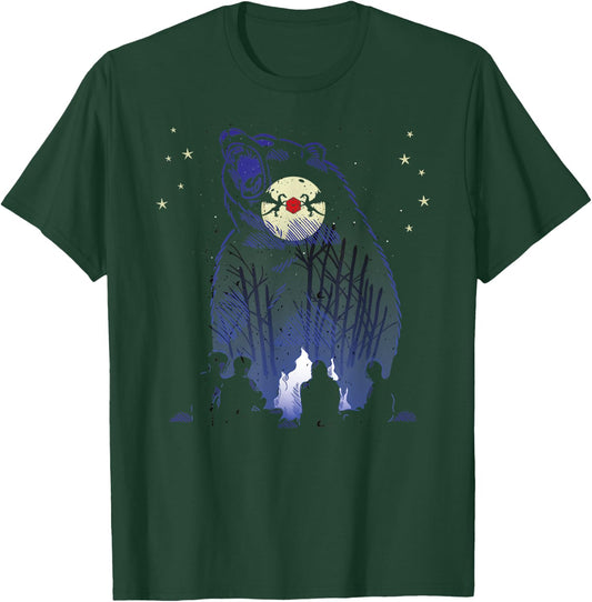 RPG Dice Boardgame Dragons Master Storyteller Bear Playing T-Shirt - T-Shirt | Forest