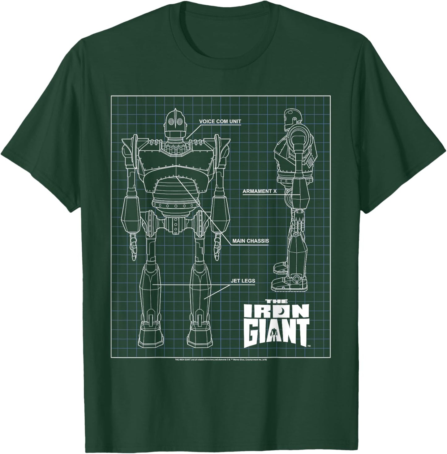 Iron Giant Schematic T Shirt T-Shirt - T-Shirt | Forest