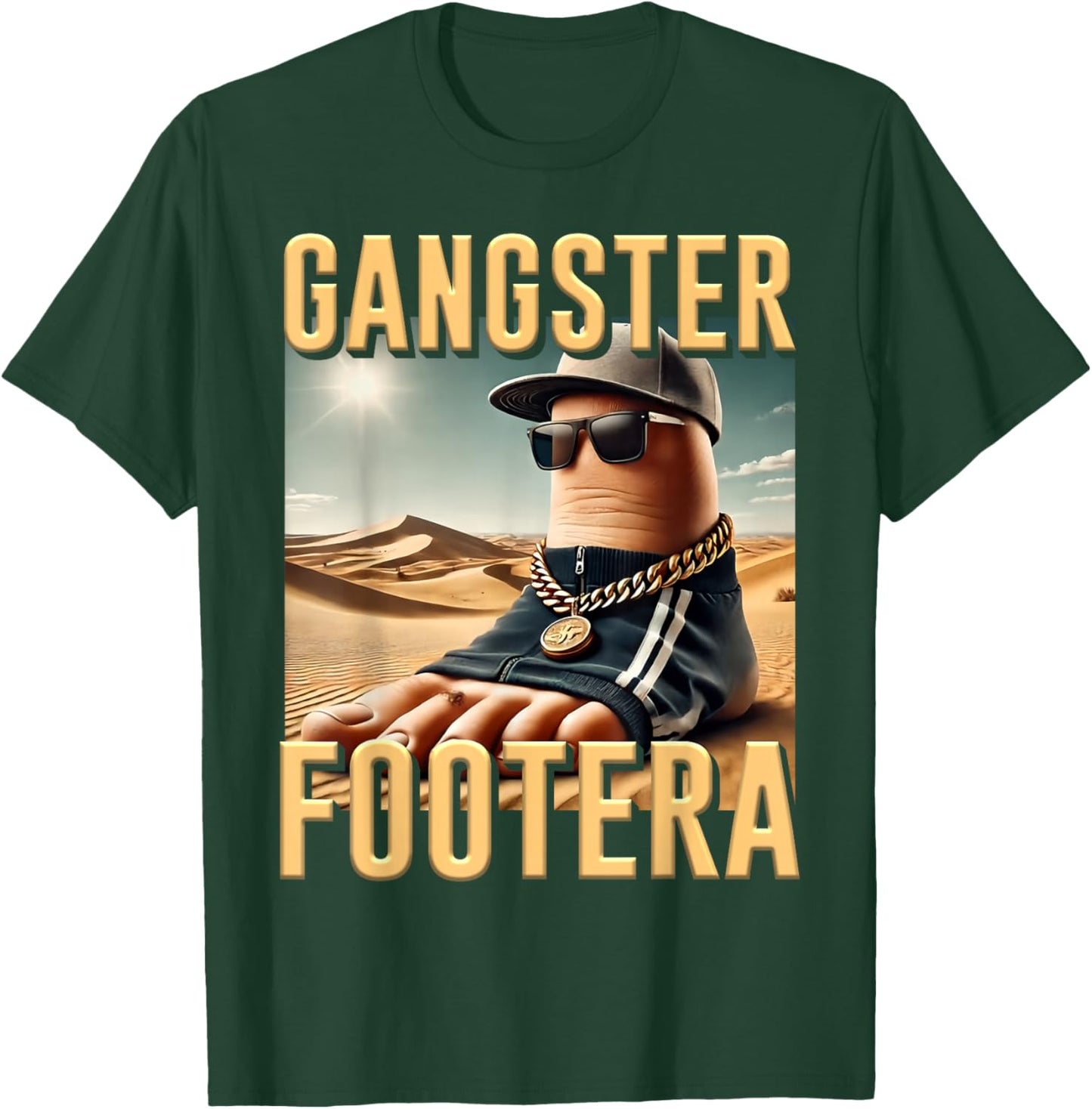 AI Meme Gangster Footera Brainrot Italian Joke Funny T-Shirt - T-Shirt | Forest