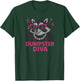 Dumpster Diva, Vintage Raccoon Cute Funny Animal Meme T-Shirt - T-Shirt | Forest