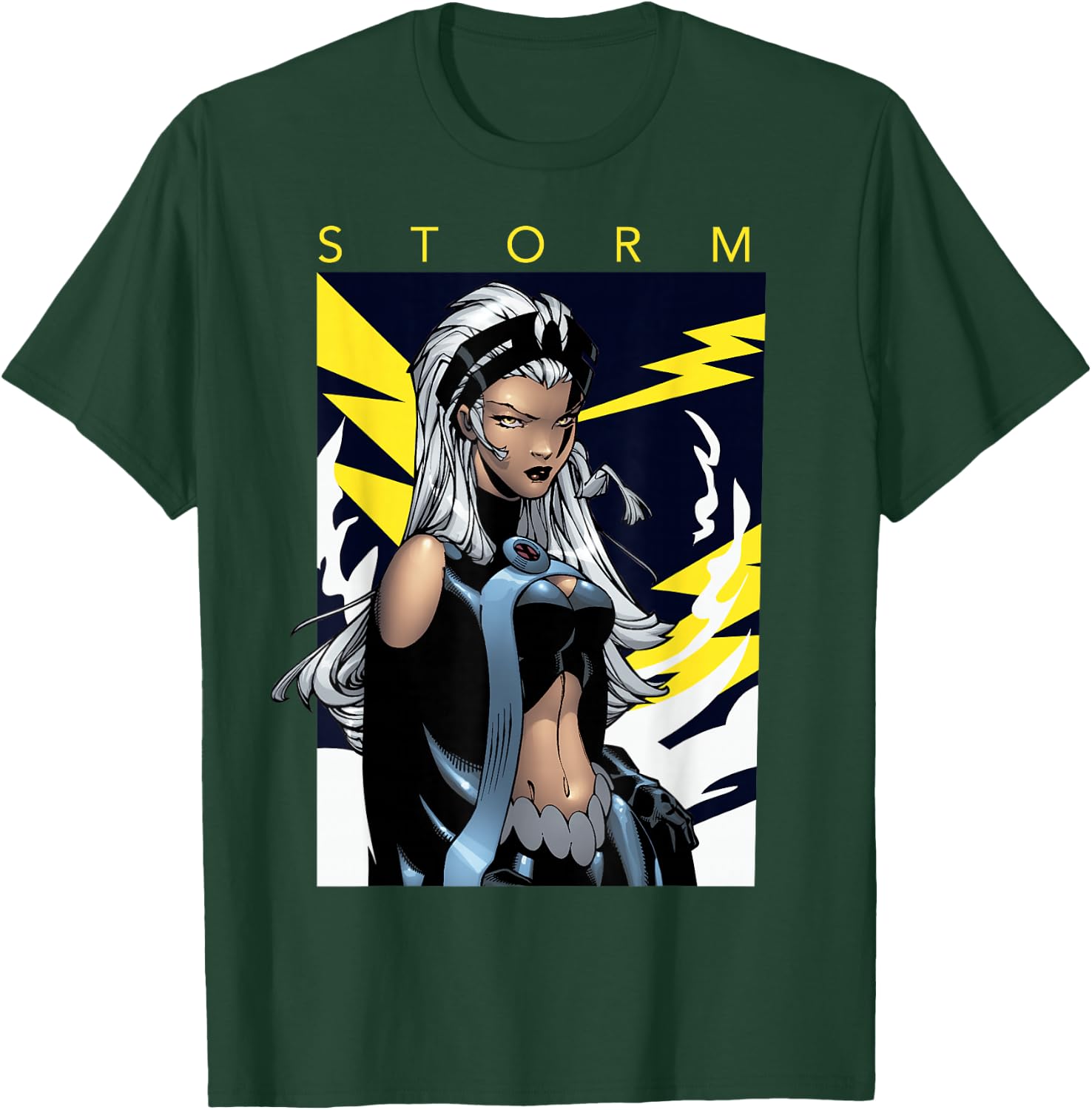 Marvel X-Men Storm Boltage Voltage Poster Graphic T-Shirt - T-Shirt | Forest