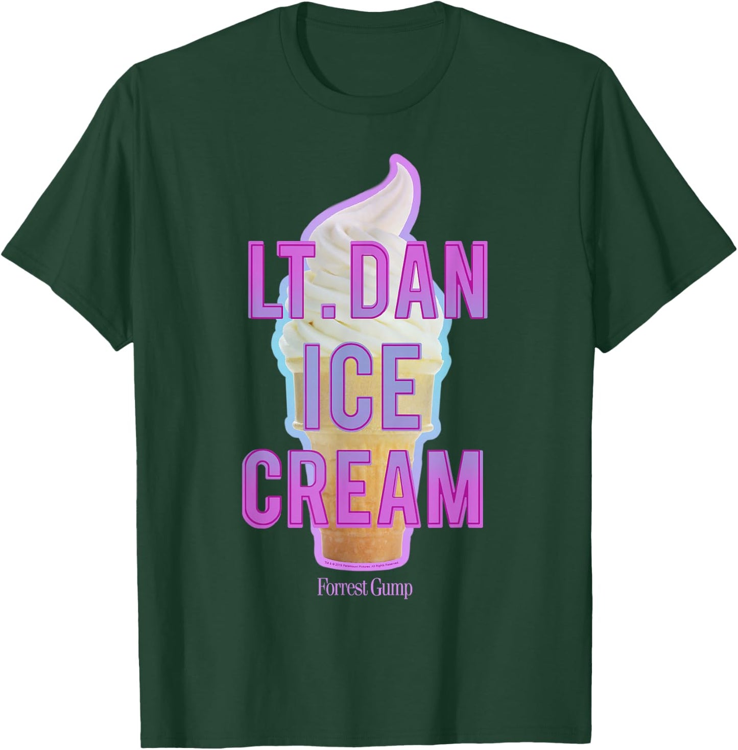 Forrest Gump Lt. Dan Ice Cream Logo T-Shirt - T-Shirt | Forest