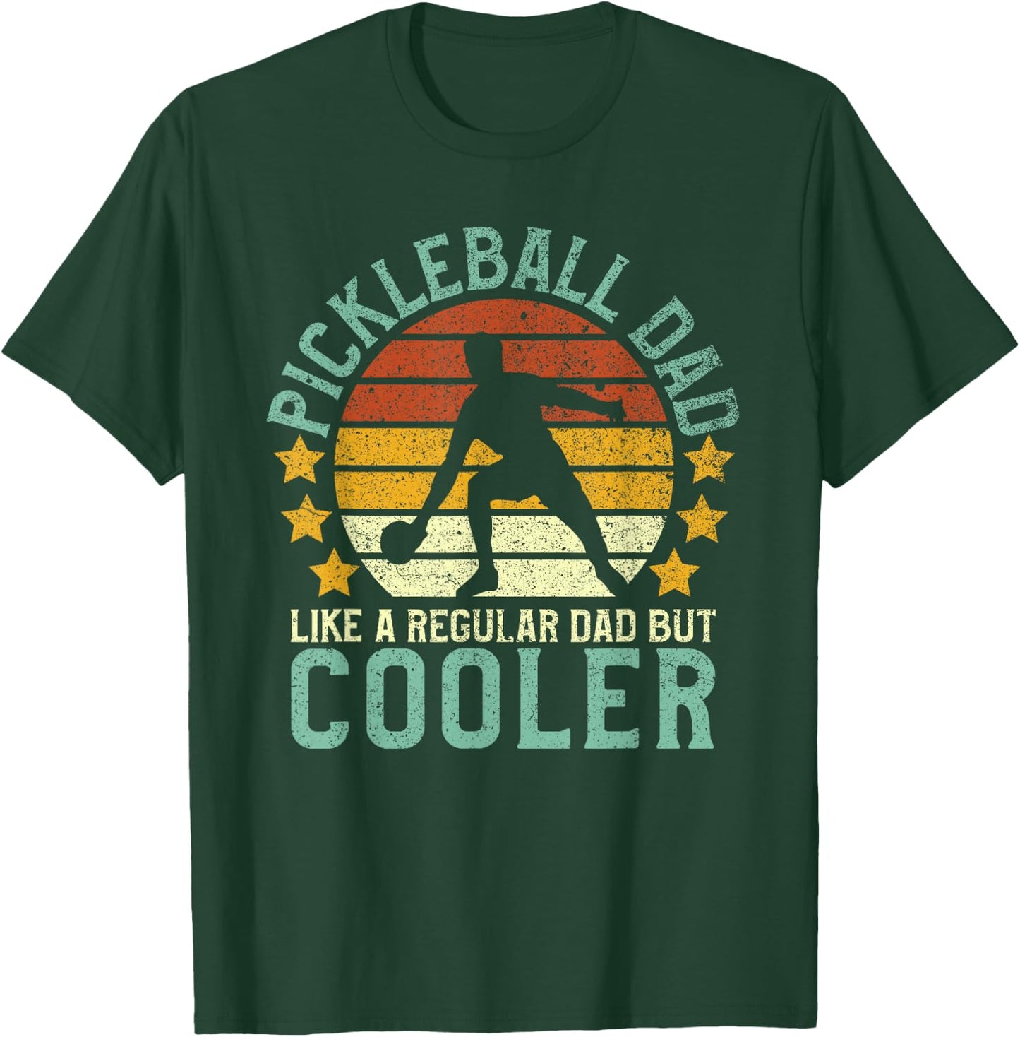 Pickleball Dad | Pickleball Player Funny Father's Day Gift T-Shirt - T-Shirt | Forest