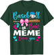 Baseball or Bow Meme Loves You Baseball Gender Reveal T-Shirt - T-Shirt | Forest