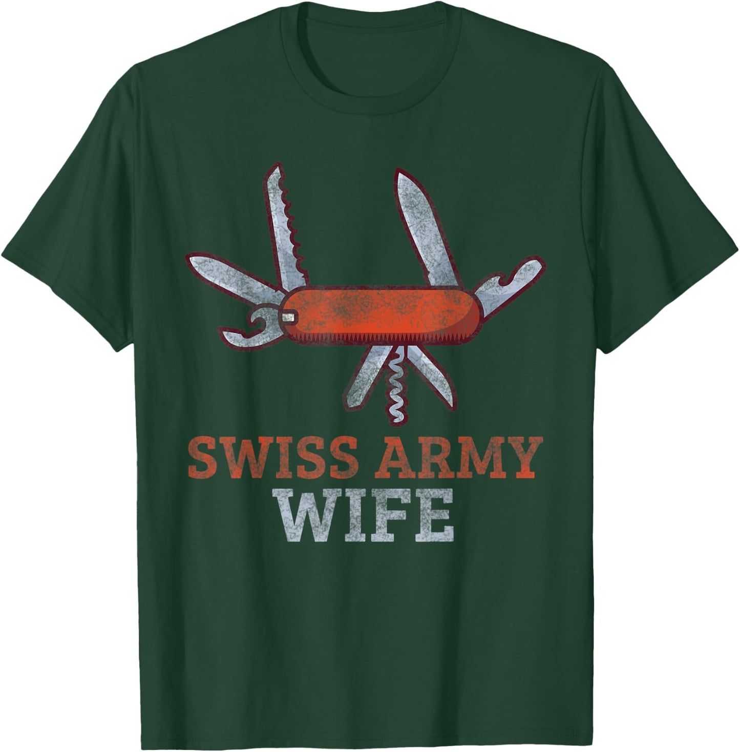 Swiss wife | Gift Swiss T-Shirt - T-Shirt | Forest