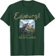 Edinburgh Castle Scotland Vintage Scottish T-Shirt - T-Shirt | Forest