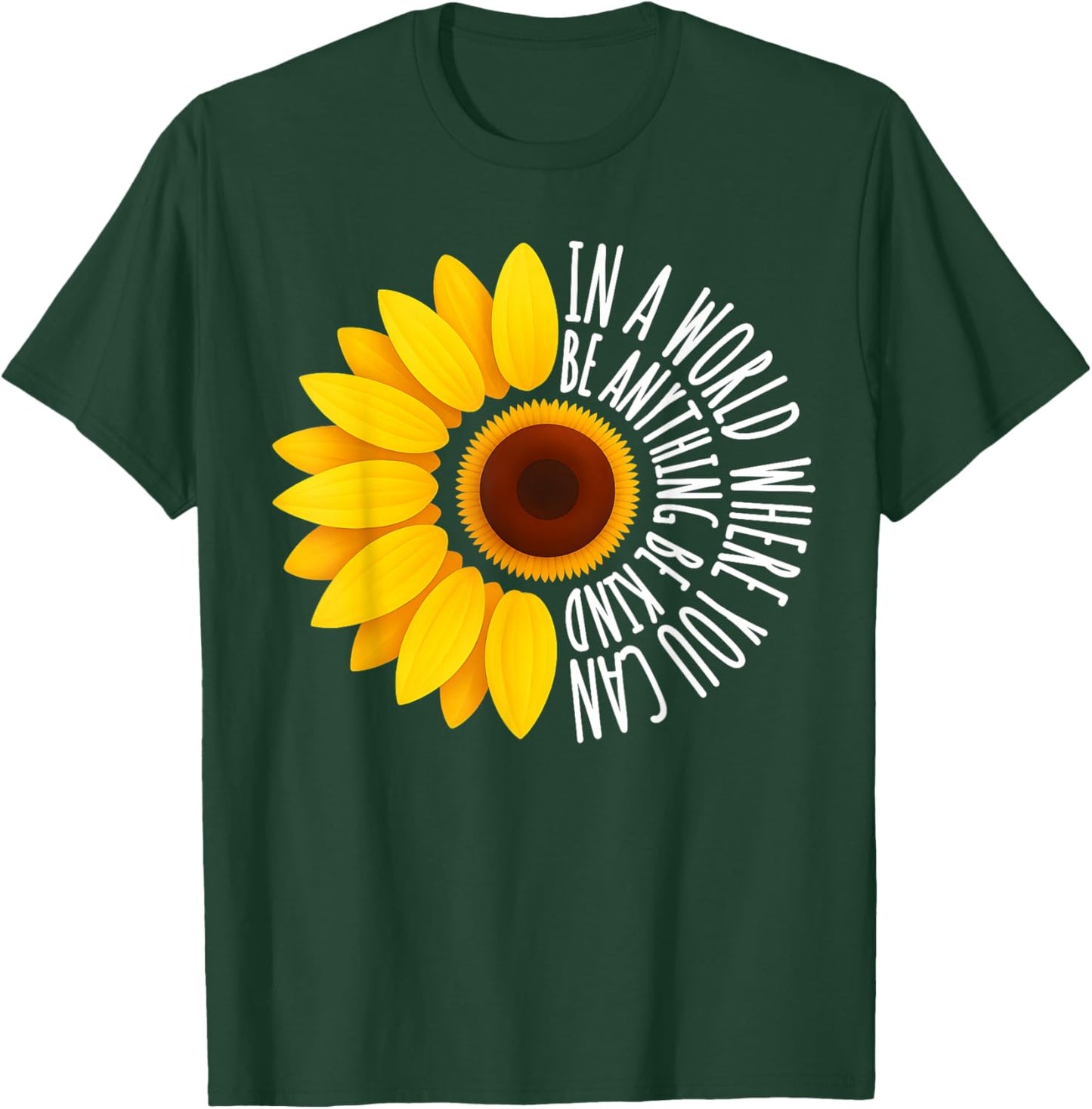 Sunflower Be Kind Unity Day Anti Bullying Orange Boy Girl T-Shirt - T-Shirt | Forest