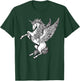 Victorian Unicorn - Magic Fairy Pegasus Engraving T-Shirt - T-Shirt | Forest