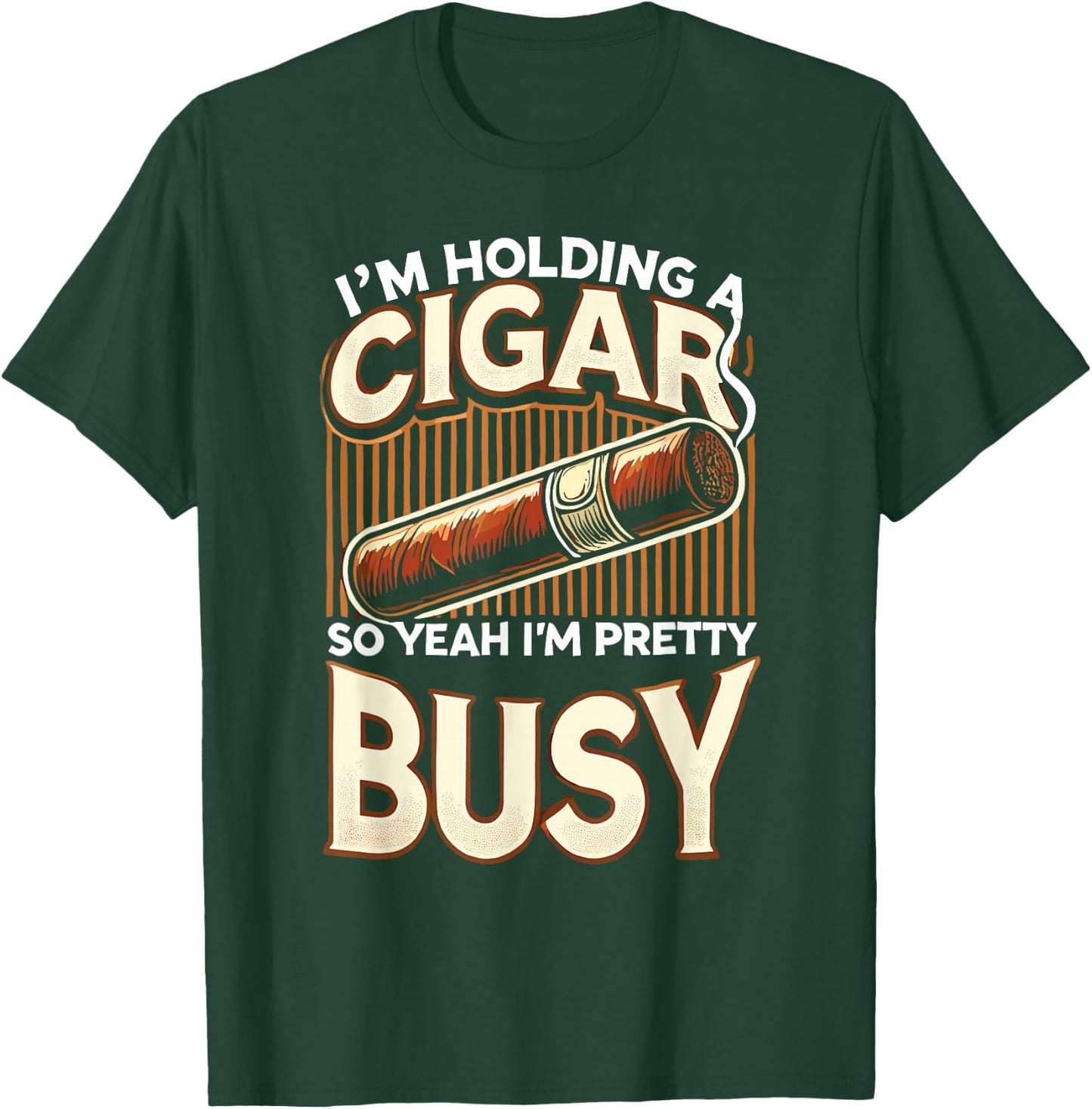 Men Smoking Cigar Smoke I'm Holding A Cigar T-Shirt - T-Shirt | Forest