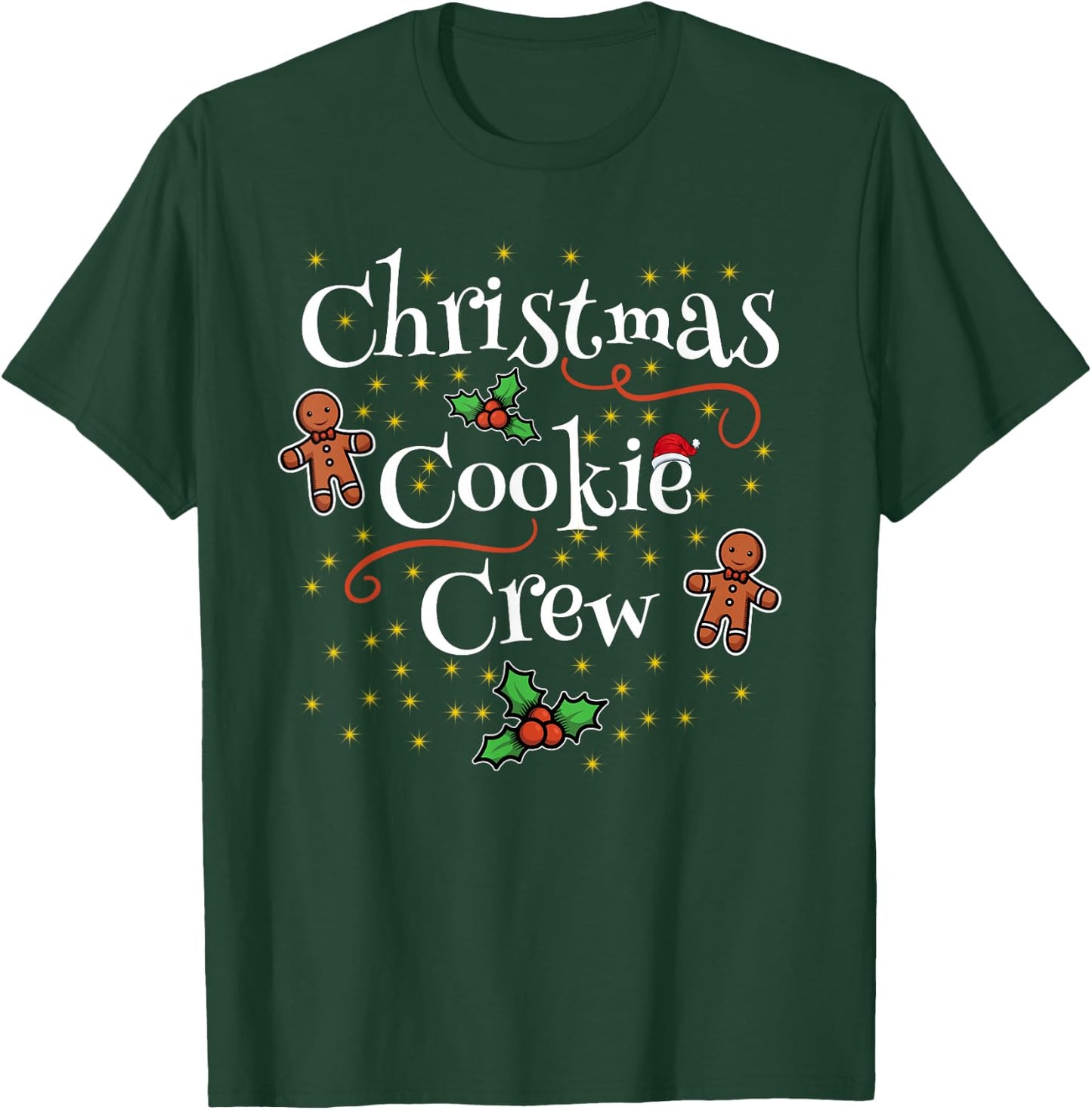 CHRISTMAS COOKIE CREW Family Matching Xmas Outfit T-Shirt - T-Shirt | Forest