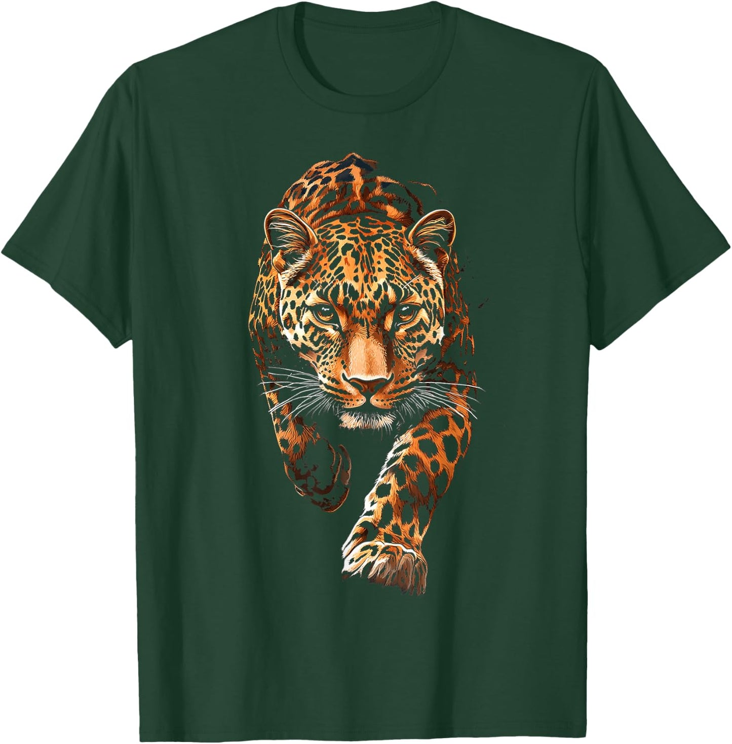 Leopard Animal Graphic Illustration Leopard T-Shirt - T-Shirt | Forest
