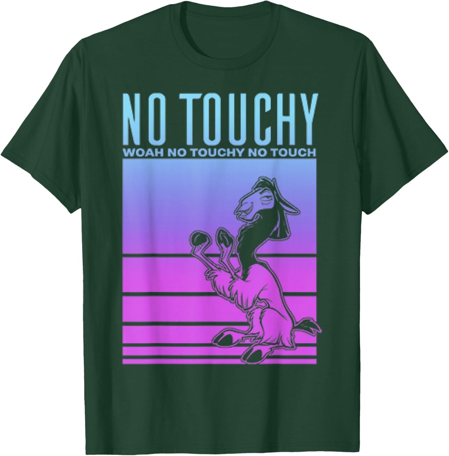 Disney The Emperor's New Groove Blue Pink Graphic T-Shirt - T-Shirt | Forest