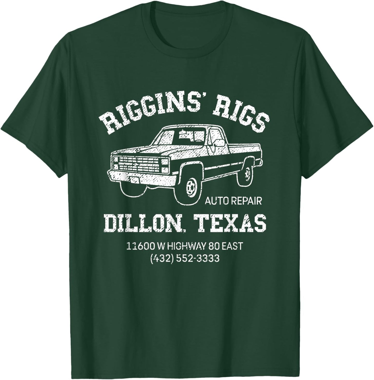 Dillon Texas Football Fan Auto Repair Riggins Rigs T-Shirt - T-Shirt | Forest