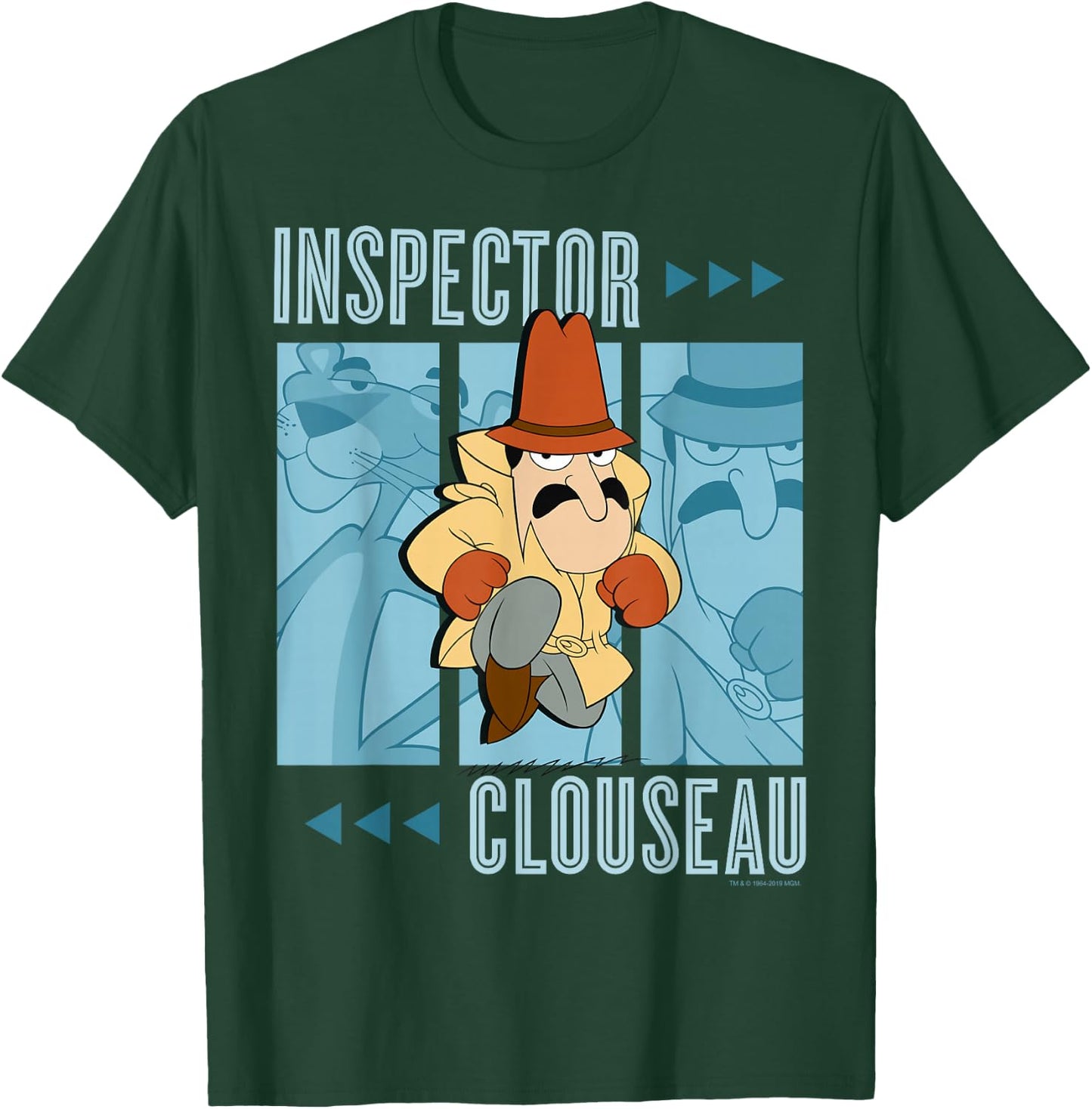 Pink Panther Inspector Clouseau Trio Panels T-Shirt - T-Shirt | Forest