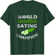 World Cucumber Eating Champion Funny Vegetarian T-Shirt - T-Shirt | Forest