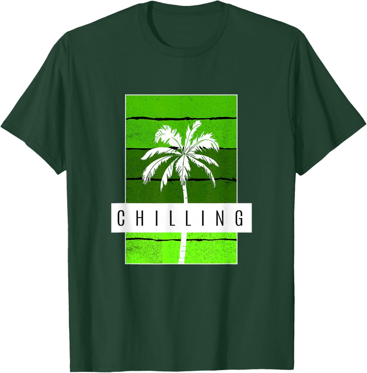 Green Chilling Green Graphic T-Shirt - T-Shirt | Forest