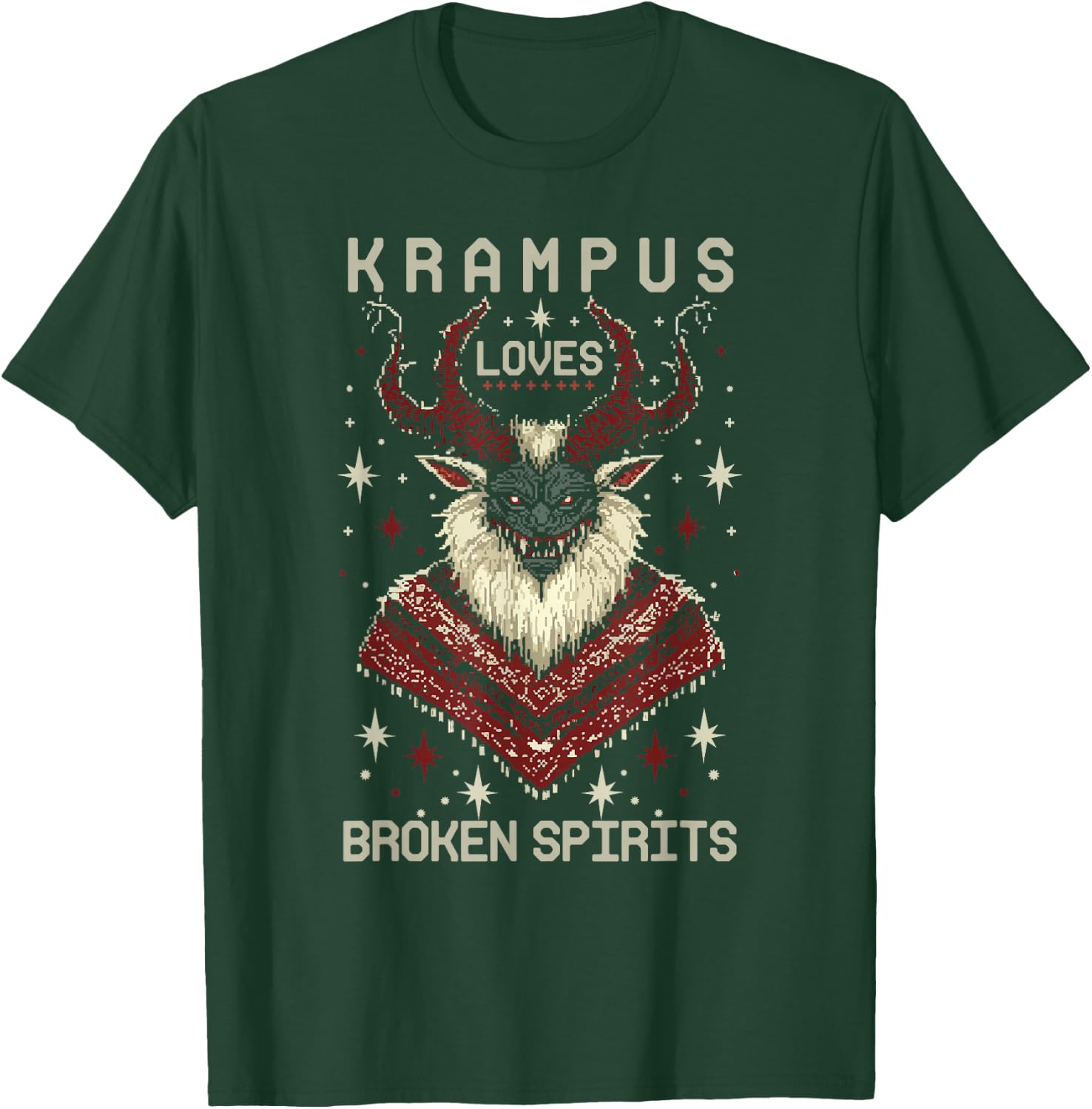 Krampusnacht Christmas Monster Krampus Lover Festive Horror T-Shirt - T-Shirt | Forest
