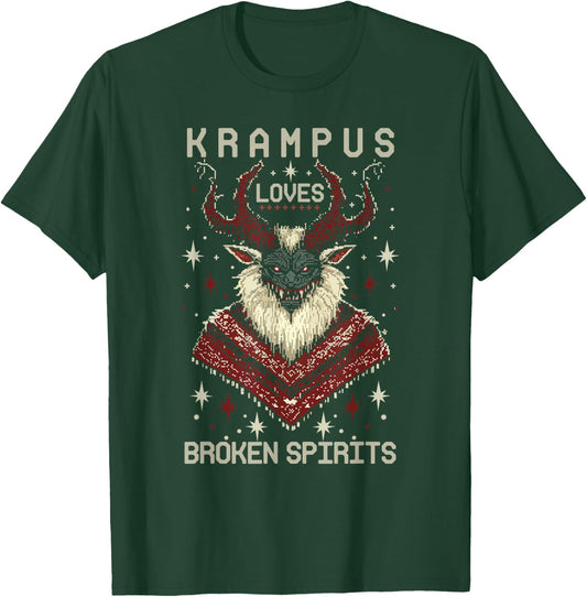 Krampusnacht Christmas Monster Krampus Lover Festive Horror T-Shirt - T-Shirt | Forest