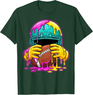 Funny Football Drip Boys Ice Cream Respect Street Style T-Shirt - T-Shirt | Forest