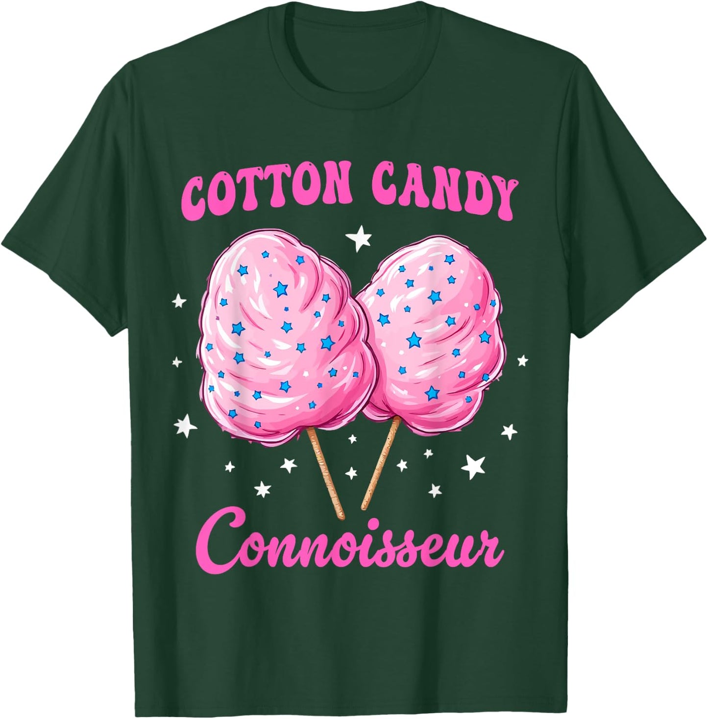 Cotton Candy Connoisseur Fun Food Lover Festival T-Shirt - T-Shirt | Forest