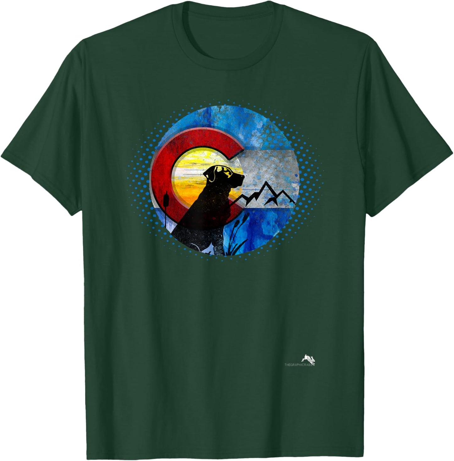 Colorado Hunting Dog - Labrador Retriever T-Shirt - T-Shirt | Forest