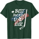 Best Puckin' Dad Ever Shirt American Flag For Hockey Dad T-Shirt - T-Shirt | Forest