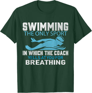 Swimming Pool Water Sport - Swim Sports Coach T-Shirt - T-Shirt | Forest