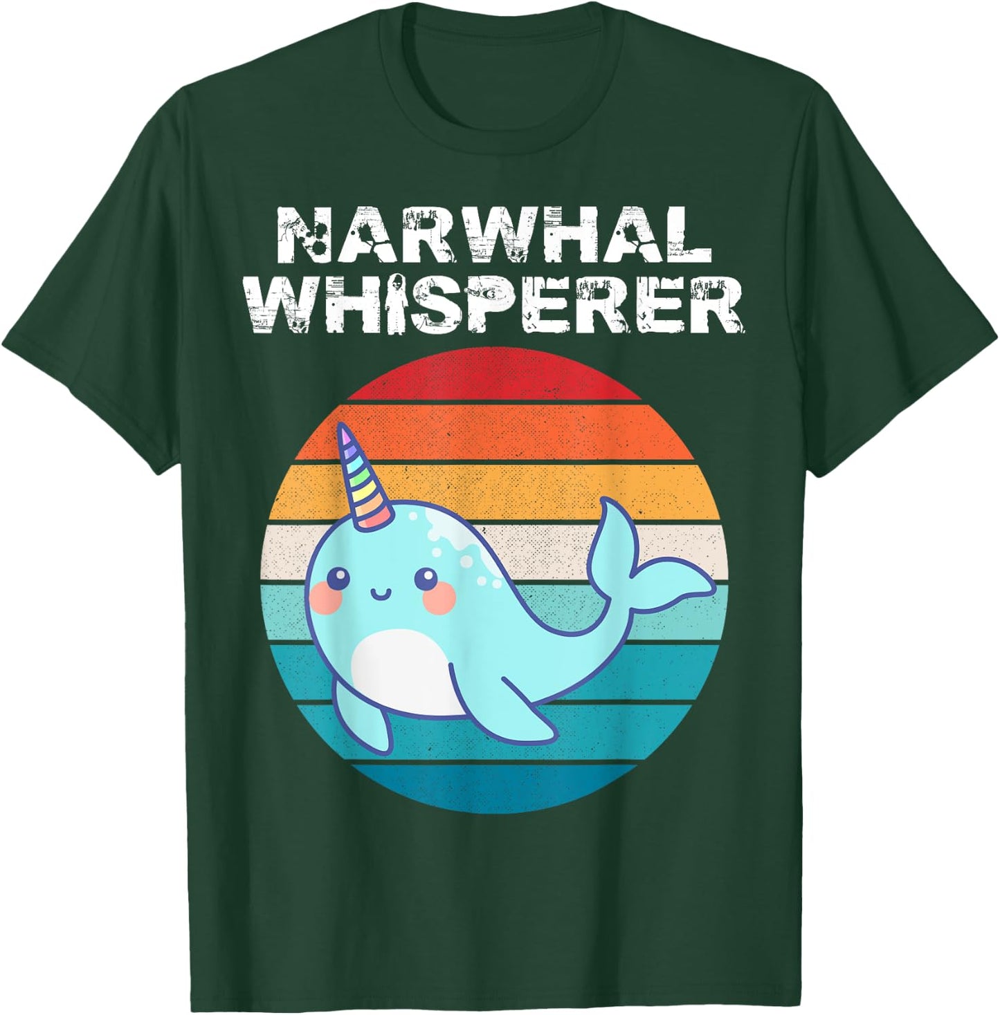 Narwhal Whisperer Sea Unicorn Lover Men Women Kid Girl T-Shirt - T-Shirt | Forest