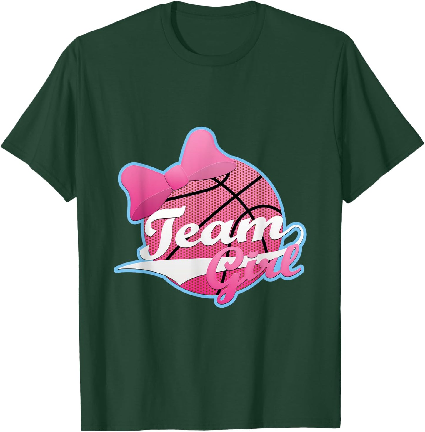 Gender Reveal Party | Team Pink, Girl, Basketball T shirt T-Shirt - T-Shirt | Forest