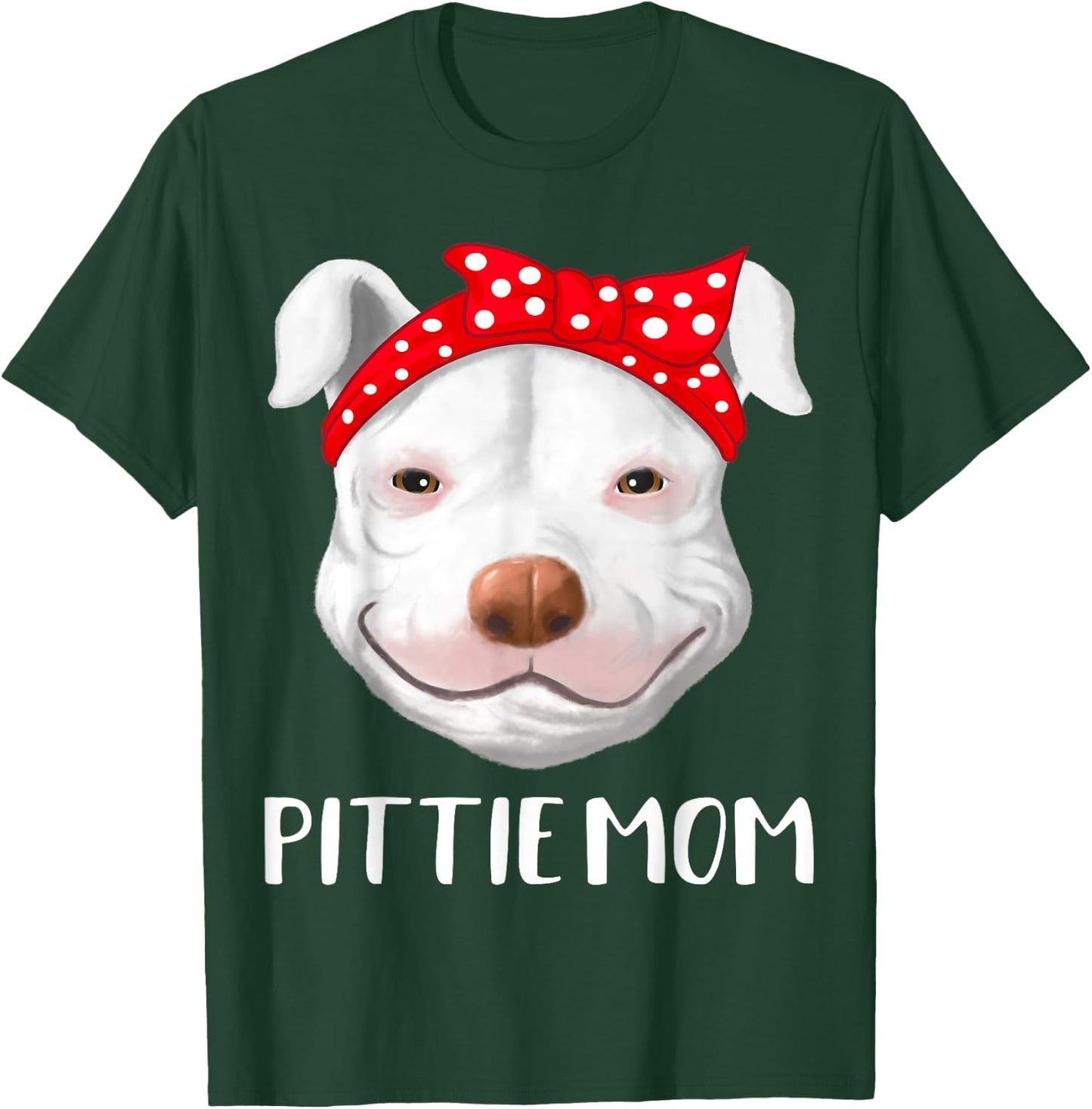 Pitbull Dog Lovers Pittie Mom Mothers Day Pit Bull T-Shirt - T-Shirt | Forest
