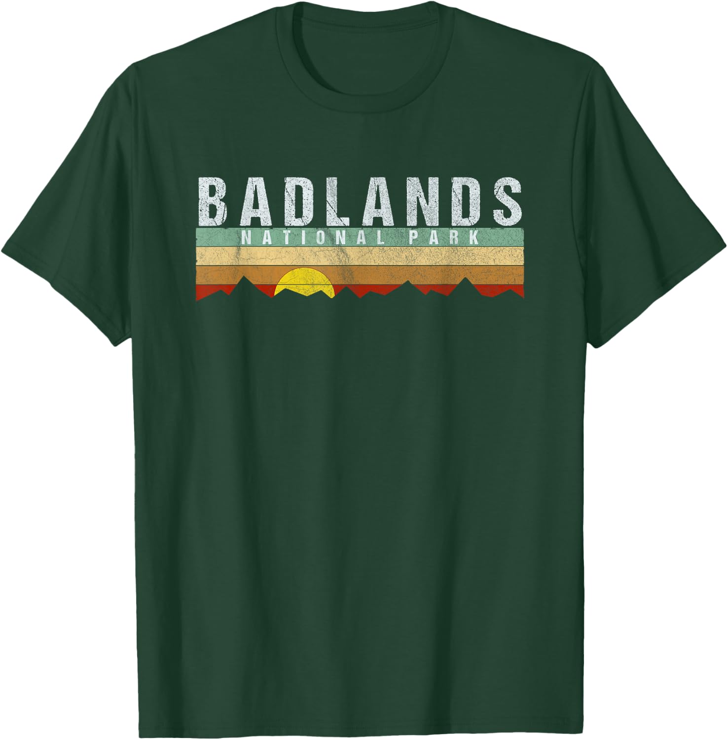Vintage Badlands National Park Retro T-Shirt - T-Shirt | Forest