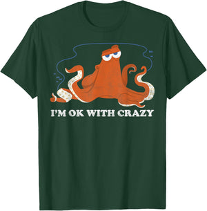 Disney Pixar Finding Dory Hank Ok With Crazy Bold Logo T-Shirt - T-Shirt | Forest