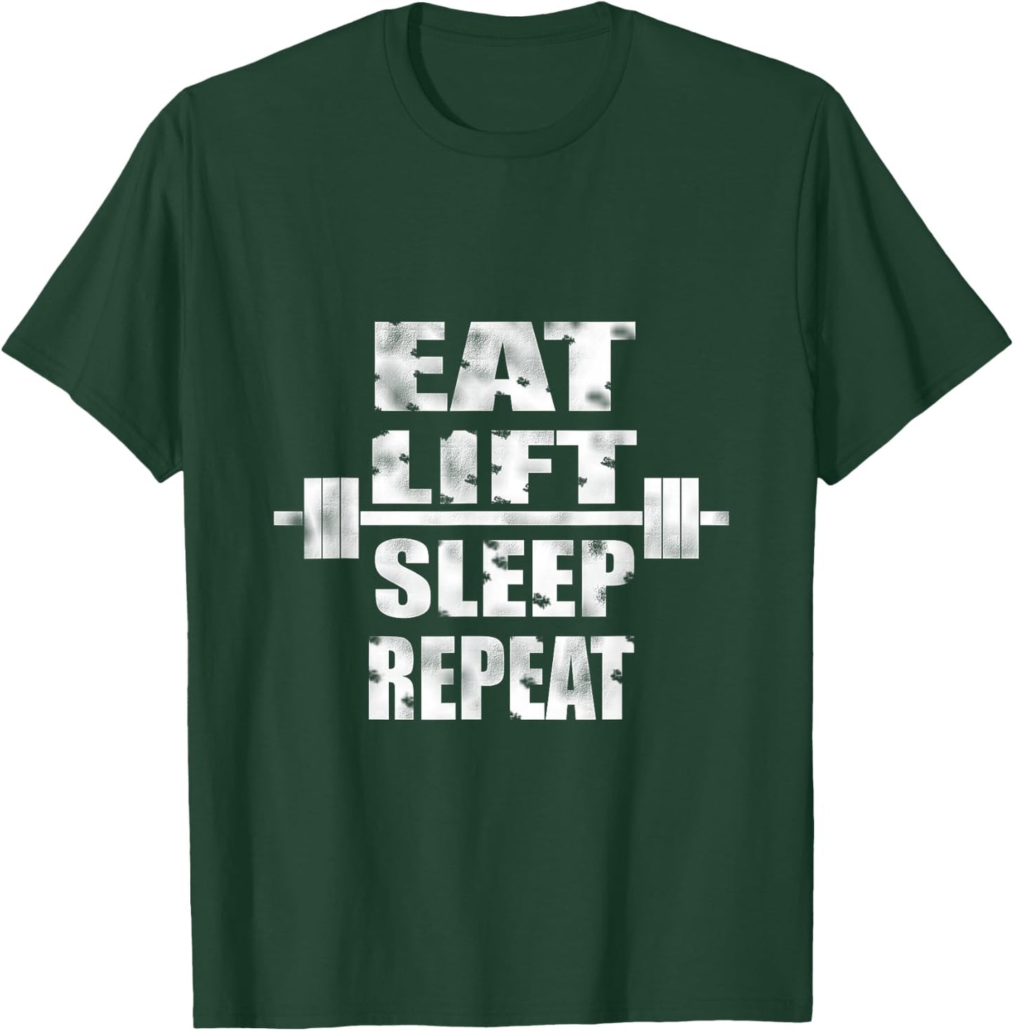 Eat Lift Sleep Repeat T-Shirt - T-Shirt | Forest