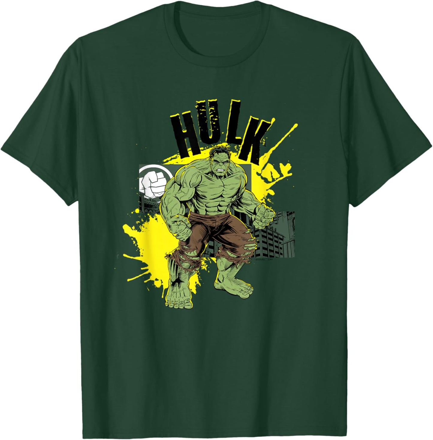 Marvel Spider-Man: New Day Incredible Hulk Comic Stamp T-Shirt - T-Shirt | Forest