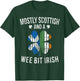 Scottish Wee Bit Irish Scotland Patrick Day Gifts T-Shirt - T-Shirt | Forest