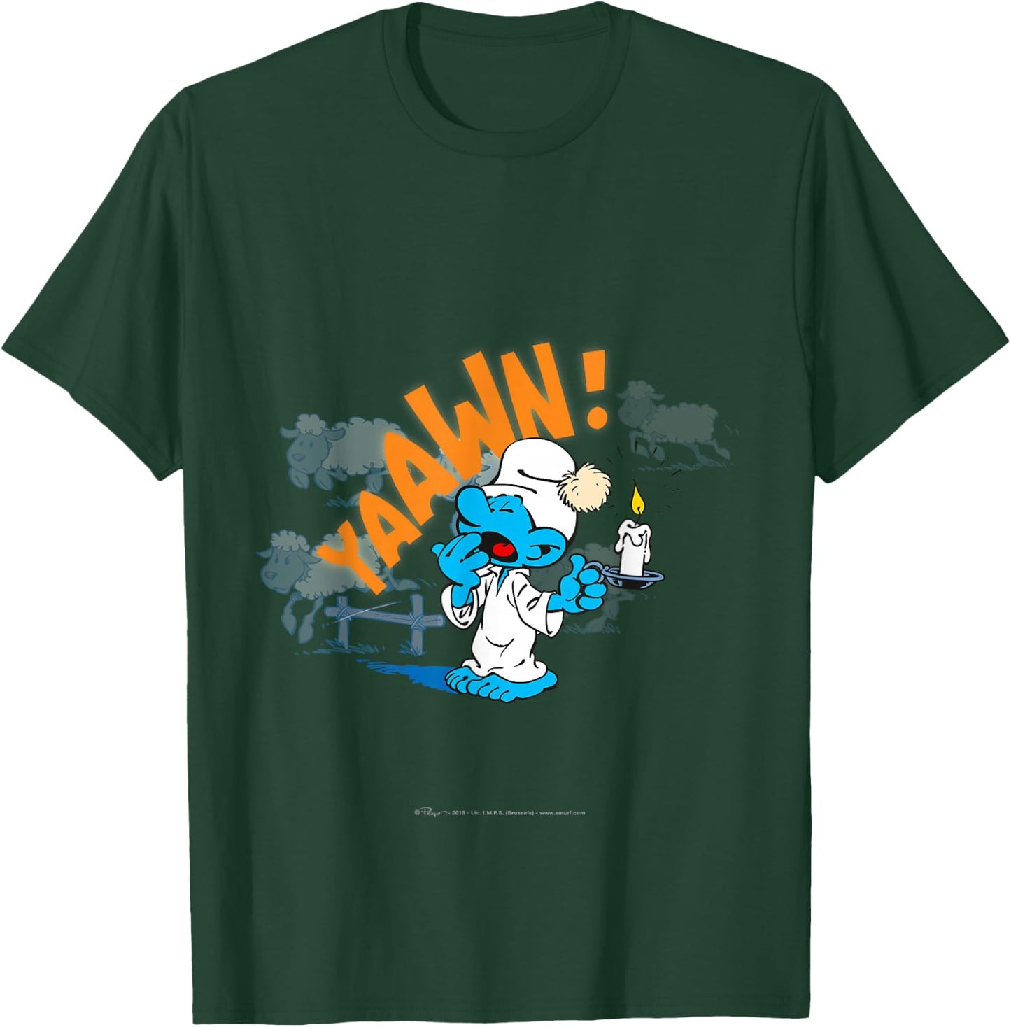 Sleepy Smurf T-Shirt - T-Shirt | Forest