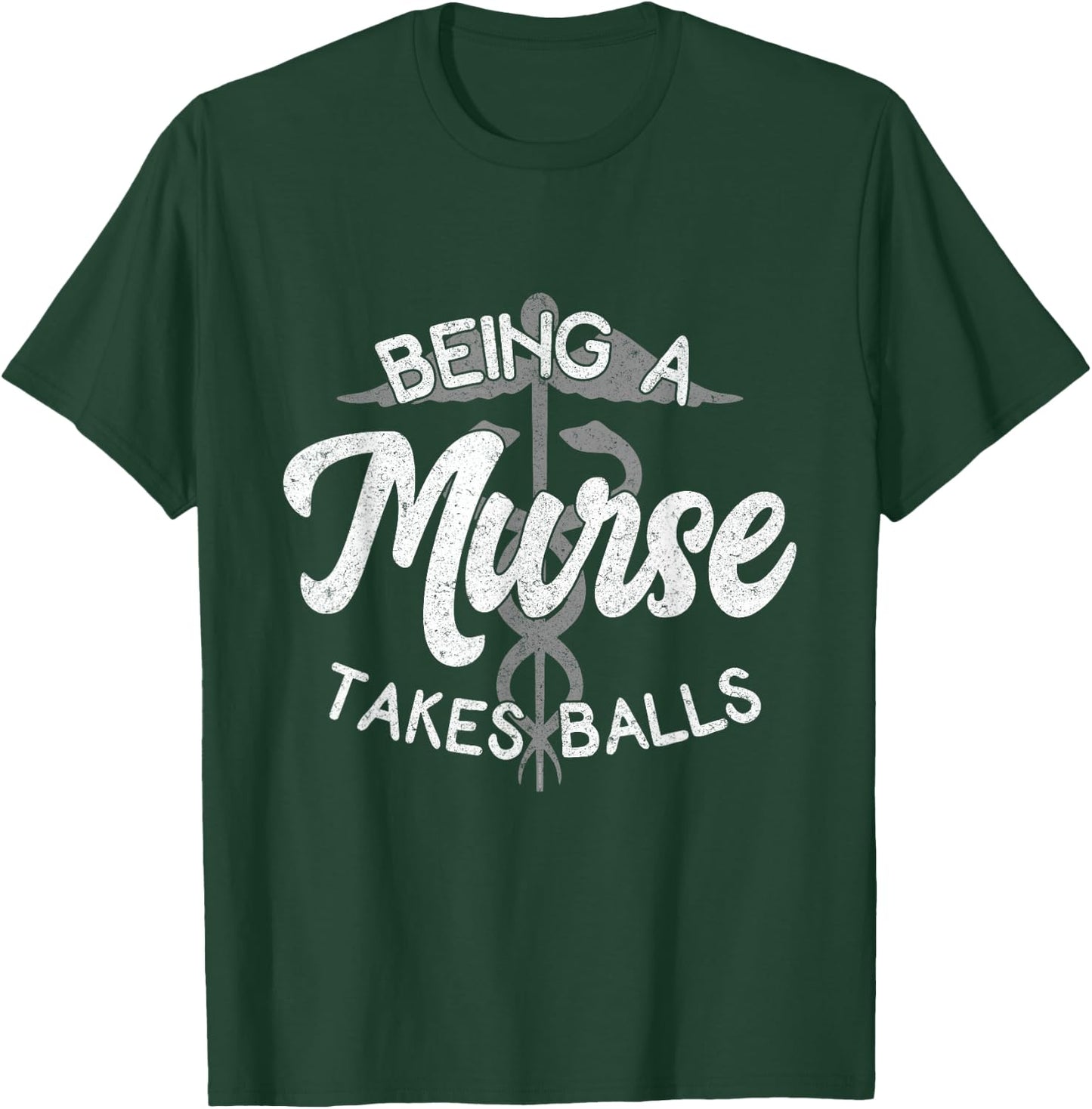 Funny Nursing Male Nurse Murse RN Graduation Week Gift T-Shirt - T-Shirt | Forest