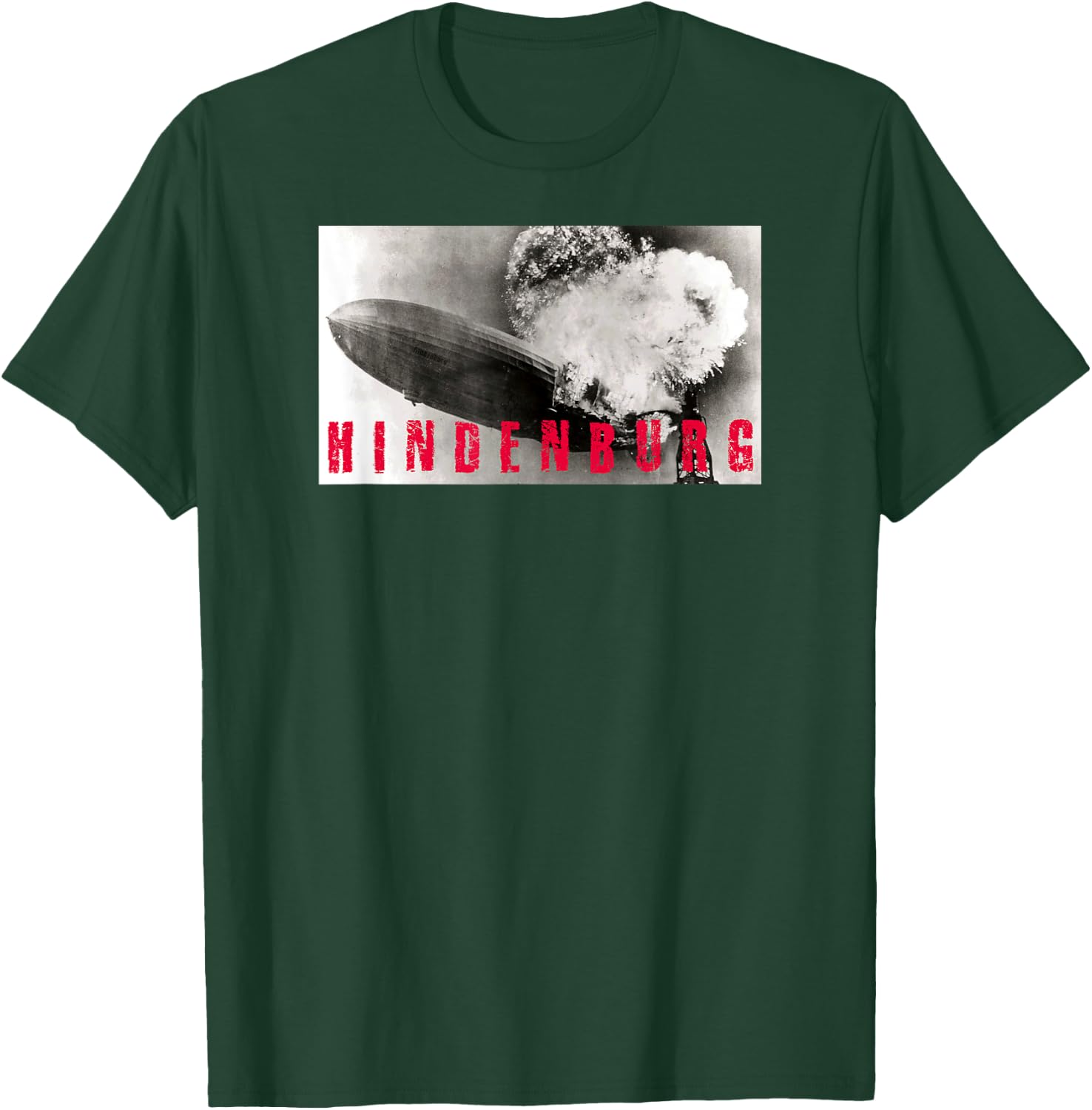 Hindenburg Disaster Explosion Burning Shirt T-Shirt - T-Shirt | Forest