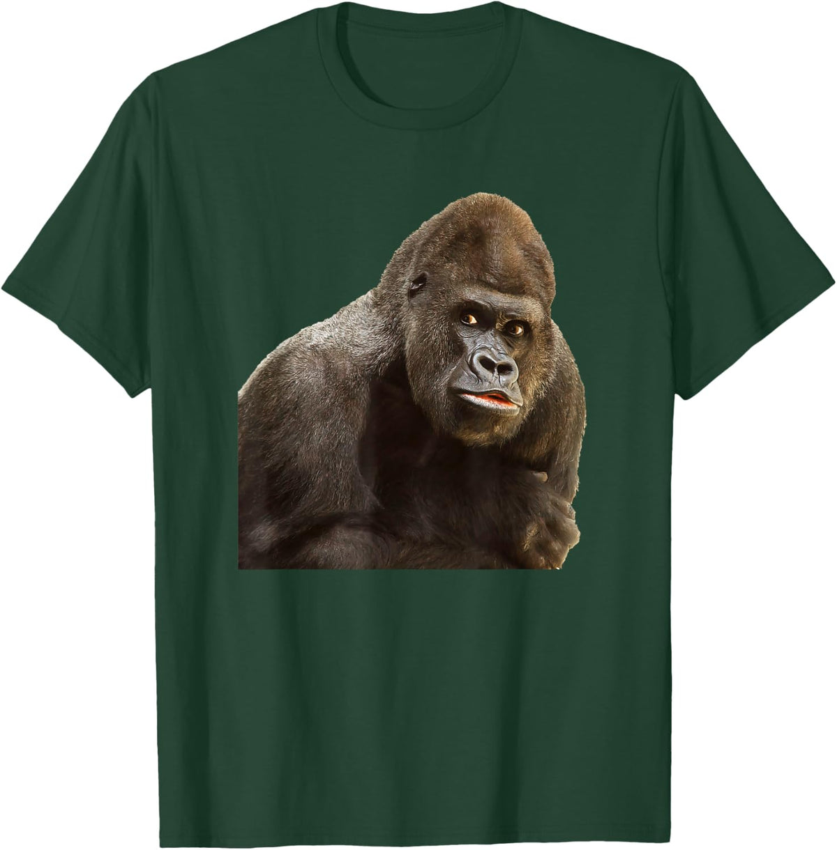 GORILLA APE T SHIRT Wildlife Zoo Animals Prints Preservation T-Shirt - T-Shirt | Forest