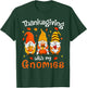 Funny Thanksgiving with My Gnomies Cute Gnome Fall T-Shirt - T-Shirt | Forest