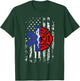EMT Firefighter Firefighter EMT American Flag Gift T-Shirt - T-Shirt | Forest